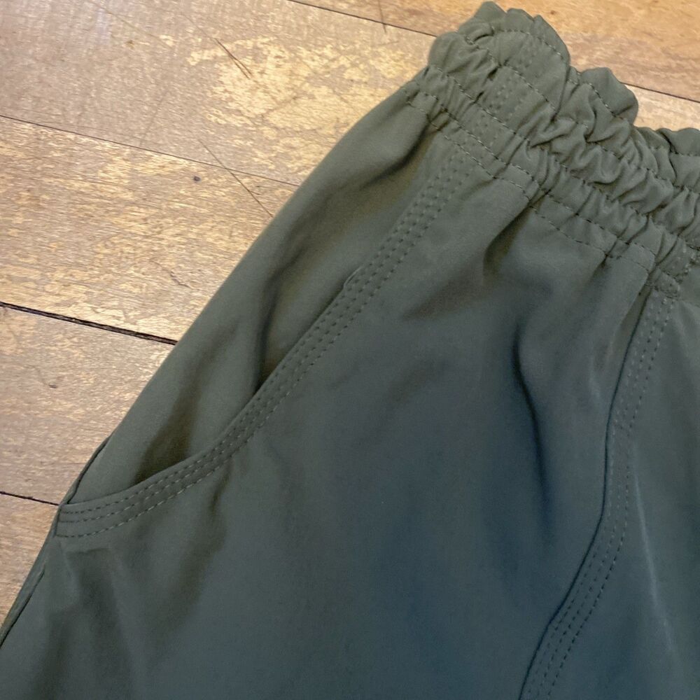 Rachel Zoe Pants Women’s Size Medium Green Drawstring Wide leg - Picture 4 of 12